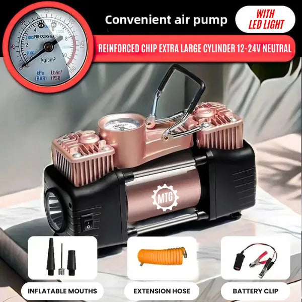 Portable Dual Cylinder Car Air Compressor