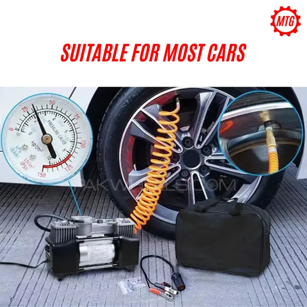 Portable Dual Cylinder Car Air Compressor