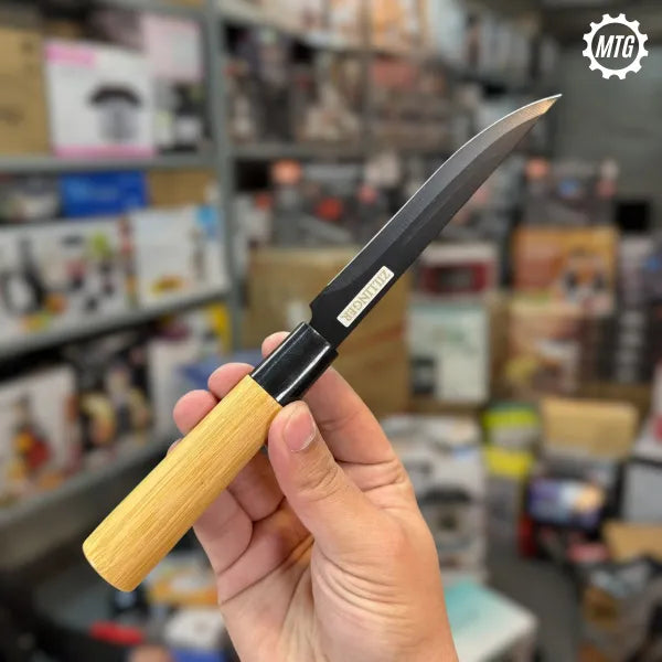 Japanese 4-Pcs Knife Set – Bamboo Handles & Stainless Steel