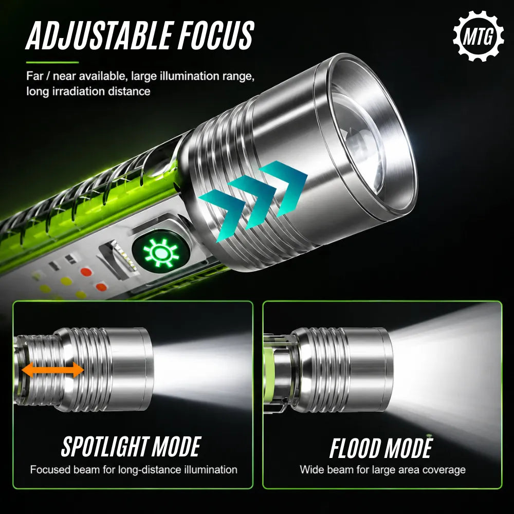 MTG BeamPro 520™ - Professional 7-Mode Rechargeable Flashlight